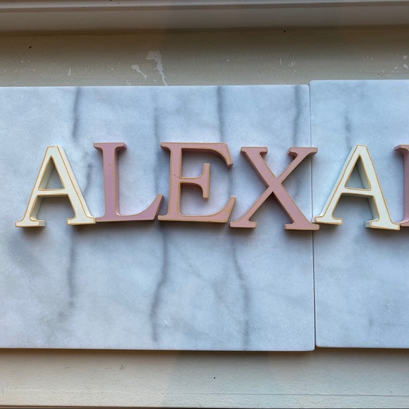 Wooden letters “Alexandria” or “Alexandra - Picture 4 of 5